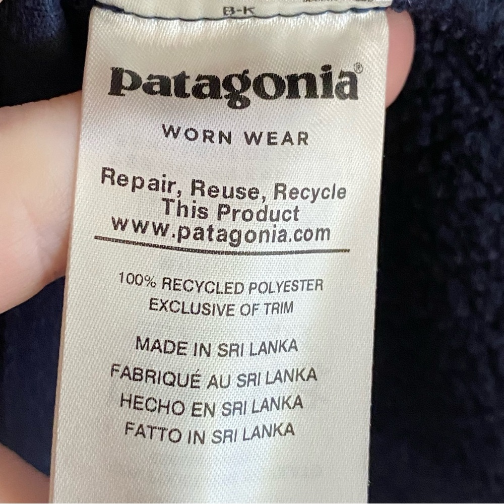 Patagonia Better Sweater Fleece Pullover Womens Small Blue 1/4 Zip Gorpcore - Picture 5 of 8